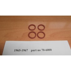 Special Seals for the Adjustable Pushrod Tubes Triumph T120 TR6 & 6T 1965 To 1967 Models, SET
